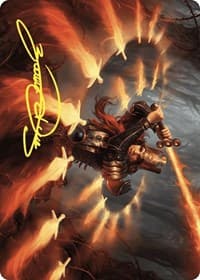 Heartflame Duelist Art Card (Gold-Stamped Signature) - Art Series: Wilds of Eldraine - Magic: The Gathering card