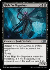 High Fae Negotiator - Wilds of Eldraine - Magic: The Gathering card