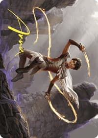 Kellan, the Fae-Blooded Art Card (Gold-Stamped Signature) - Art Series: Wilds of Eldraine - Magic: The Gathering card