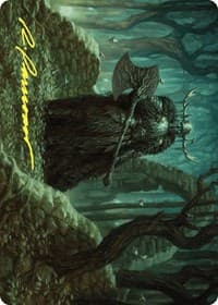 Mosswood Dreadknight Art Card (Gold-Stamped Signature) - Art Series: Wilds of Eldraine - Magic: The Gathering card