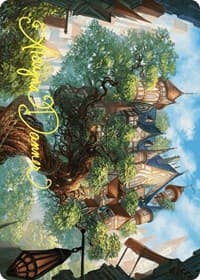 Edgewall Inn Art Card (Gold-Stamped Signature) - Art Series: Wilds of Eldraine - Magic: The Gathering card