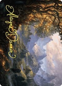 Evolving Wilds Art Card (Gold-Stamped Signature) - Art Series: Wilds of Eldraine - Magic: The Gathering card