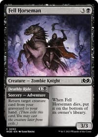Fell Horseman - Wilds of Eldraine - Magic: The Gathering card