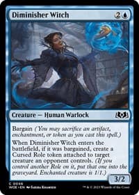 Diminisher Witch - Wilds of Eldraine - Magic: The Gathering card