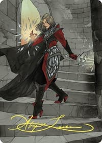 Rowan, Scion of War Art Card (59/81) (Gold-Stamped Signature) - Art Series: Wilds of Eldraine - Magic: The Gathering card