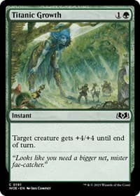 Titanic Growth - Wilds of Eldraine - Magic: The Gathering card