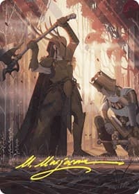 Karmic Justice Art Card (Gold-Stamped Signature) - Art Series: Wilds of Eldraine - Magic: The Gathering card
