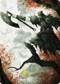 Garruk's Uprising Art Card (Gold-Stamped Signature) - Art Series: Wilds of Eldraine - Magic: The Gathering card