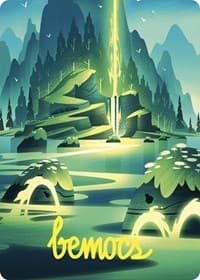 Leyline of Abundance Art Card (Gold-Stamped Signature) - Art Series: Wilds of Eldraine - Magic: The Gathering card