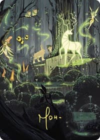 Primal Vigor Art Card (Gold-Stamped Signature) - Art Series: Wilds of Eldraine - Magic: The Gathering card