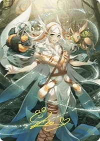 Greater Auramancy Anime Art Card (Gold-Stamped Signature) - Art Series: Wilds of Eldraine - Magic: The Gathering card