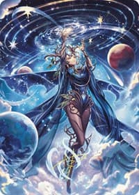 Omniscience Anime Art Card (Gold-Stamped Signature) - Art Series: Wilds of Eldraine - Magic: The Gathering card