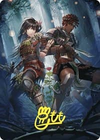 Defense of the Heart Art Card (Gold-Stamped Signature) - Art Series: Wilds of Eldraine - Magic: The Gathering card