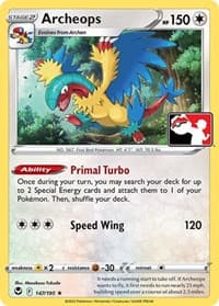 Archeops - Prize Pack Series Cards - Pokemon card