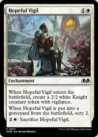 Hopeful Vigil - Wilds of Eldraine - Magic: The Gathering card