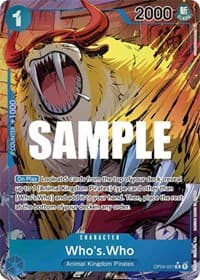 Who's.Who (Alternate Art) - Kingdoms of Intrigue - One Piece Card Game card