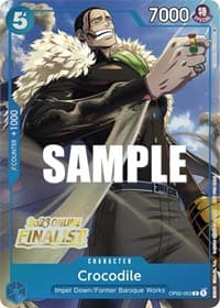 Crocodile (Online Regional 2023) [Finalist] - One Piece Promotion Cards - One Piece Card Game card