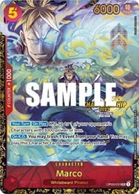 Marco (Championship 2023) - One Piece Promotion Cards - One Piece Card Game card