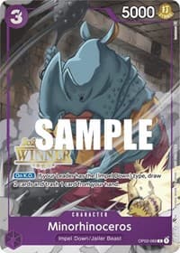 Minorhinoceros (Online Regional 2023) [Winner] - One Piece Promotion Cards - One Piece Card Game card