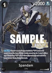 Spandam (Online Regional 2023) [Winner] - One Piece Promotion Cards - One Piece Card Game card
