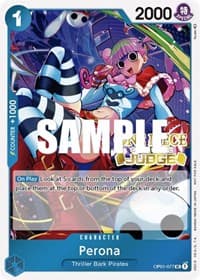 Perona (Judge Pack Vol. 2) - One Piece Promotion Cards - One Piece Card Game card