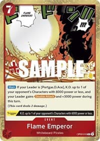 Flame Emperor (Judge Pack Vol. 2) - One Piece Promotion Cards - One Piece Card Game card