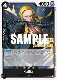Kalifa (Judge Pack Vol. 2) - One Piece Promotion Cards - One Piece Card Game card