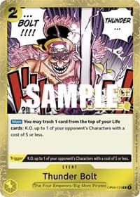 Thunder Bolt (Judge Pack Vol. 2) - One Piece Promotion Cards - One Piece Card Game card