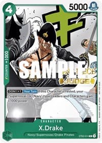 X.Drake (Judge Pack Vol. 2) - One Piece Promotion Cards - One Piece Card Game card