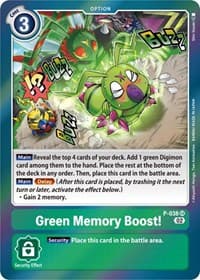 Green Memory Boost! (Resurgence Booster Reprint) - Resurgence Booster - Digimon Card Game card