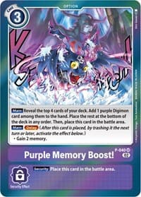 Purple Memory Boost! (Resurgence Booster Reprint) - Resurgence Booster - Digimon Card Game card