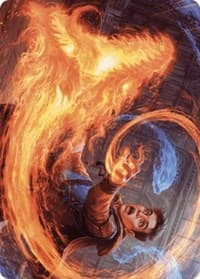 Frantic Firebolt Art Card - Art Series: Wilds of Eldraine - Magic: The Gathering card