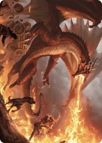 Realm-Scorcher Hellkite Art Card - Art Series: Wilds of Eldraine - Magic: The Gathering card