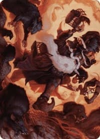 Tattered Ratter Art Card - Art Series: Wilds of Eldraine - Magic: The Gathering card