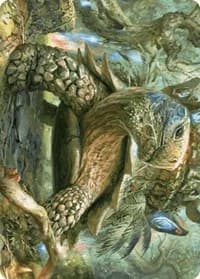 Blossoming Tortoise Art Card - Art Series: Wilds of Eldraine - Magic: The Gathering card