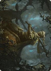 Verdant Outrider Art Card - Art Series: Wilds of Eldraine - Magic: The Gathering card