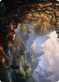 Evolving Wilds Art Card - Art Series: Wilds of Eldraine - Magic: The Gathering card