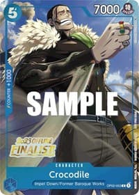 Crocodile (Offline Regional 2023) [Finalist] - One Piece Promotion Cards - One Piece Card Game card