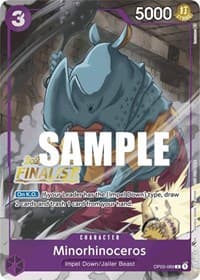 Minorhinoceros (Offline Regional 2023) [Finalist] - One Piece Promotion Cards - One Piece Card Game card