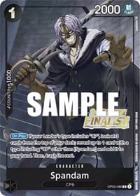 Spandam (Offline Regional 2023) [Finalist] - One Piece Promotion Cards - One Piece Card Game card