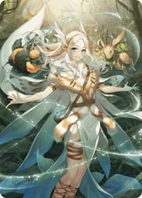 Greater Auramancy Anime Art Card - Art Series: Wilds of Eldraine - Magic: The Gathering card