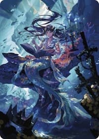 Rhystic Study Art Card - Art Series: Wilds of Eldraine - Magic: The Gathering card