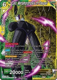 Cell, Metamorphosis of Despair (Winner-Stamped) (Zenkai Series Tournament Pack Vol.5) - Tournament Promotion Cards - Dragon Ball Super: Masters card