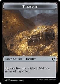 Treasure // Drake Double-Sided Token - Commander Masters - Magic: The Gathering card