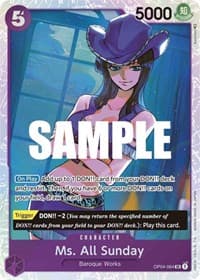 Ms. All Sunday - Kingdoms of Intrigue - One Piece Card Game card