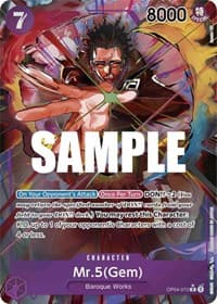 Mr.5 (Gem) (Alternate Art) - Kingdoms of Intrigue - One Piece Card Game card