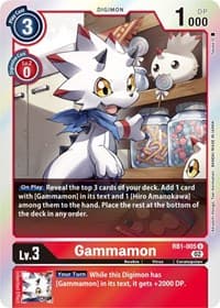 Gammamon - RB1-005 - Resurgence Booster - Digimon Card Game card