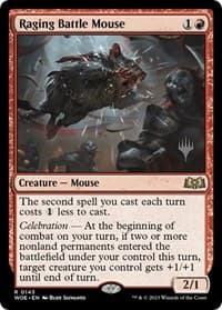 Raging Battle Mouse - Promo Pack: Wilds of Eldraine - Magic: The Gathering card