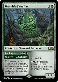 Bramble Familiar - Promo Pack: Wilds of Eldraine - Magic: The Gathering card