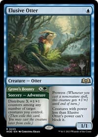 Elusive Otter - Promo Pack: Wilds of Eldraine - Magic: The Gathering card